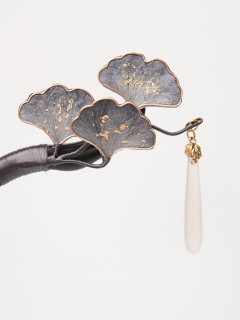 【条码价:268】雅杏灰发簪250700044